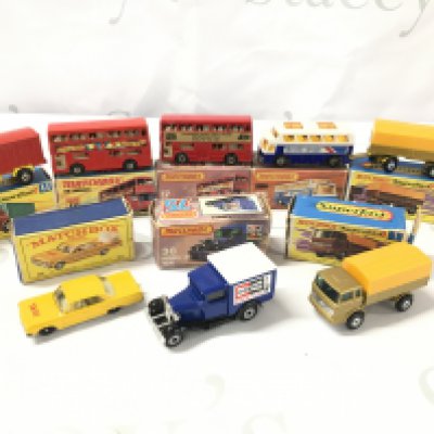 A Collection Of 8 Boxed Matchbox Vehicles. Including Superfast. Boxes In Various States. No Reserve.