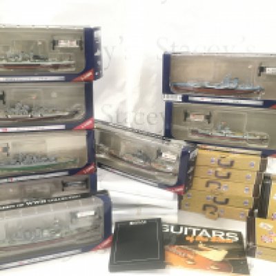 A Collection of Atlas Guitars Of The Stars And Warships From WWII Collection. No Reserve.