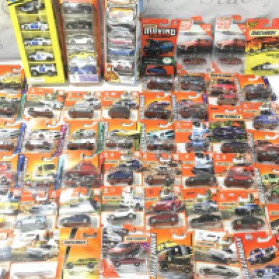 A Collection of Mostly modern Carded Matchbox Cars. No Reserve. (2).