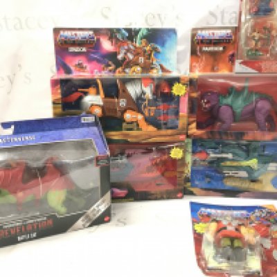 A Collection of Boxed modern Master Of The Universe Figures And Ships Including Battle Cat. Stridor. Panther. Ram Man Etc.