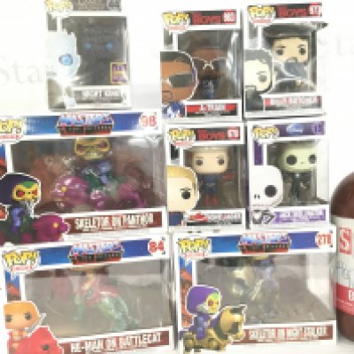 A Collection of Boxed Funko Pop Figures. Including Masters Of The Universe. The Boys. A Expo 2022 Exclusive And A Signed Game Of Thrones Night King 2017 Exclusive.