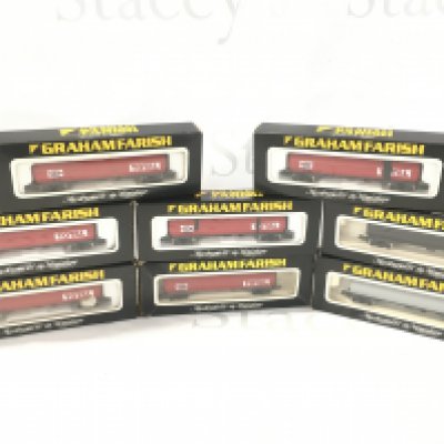 8 Boxed Graham Farish N Gauge Fuel Tank Wagons.