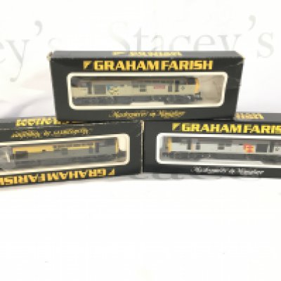 3 X Boxed Graham Farish N Gauge Locomotives. All Diesels.