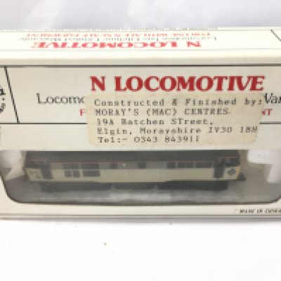 A Boxed Bachmann N Gauge Diesel Locomotive.