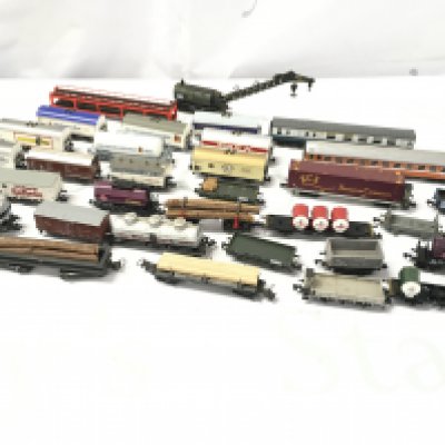 A Collection of N Gauge Rolling Stock and Coaches.