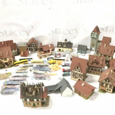 A Collection of N Gauge Built Model Kits And Vehicles.No Reserve.