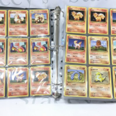 A Binder Containing Both G1 And Modern Pokemon Cards.