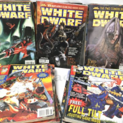 5 Small Boxes Containing Games Workshop White Dwarf Magazines. No Reserve.(5).