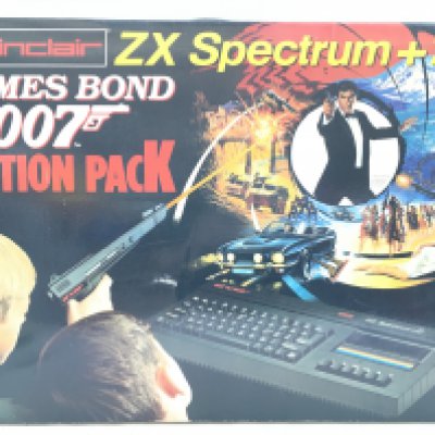 A Boxed Sinclair Spectrum +2 James Bond Action Pack. With Games. (2).