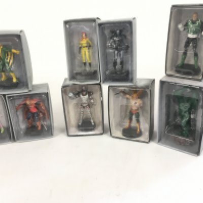 A collection in excess of 100 boxed superhero characters models. No reserve