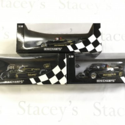 3 X Boxed Minichamps F1 Lotus Racing Cars all 1/18 Scale.(3).
