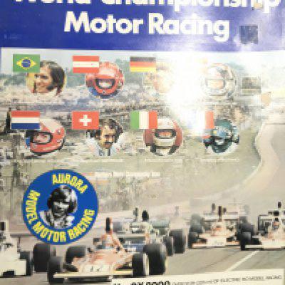 A Boxed Aurora World Champion Motor Racing Set with Extra Track And Extra Cars.