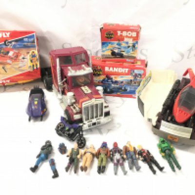 A Collection of Vintage Kenner M.A.S.K. Figures And Vehicles. Ideal ForSpares And Repairs.