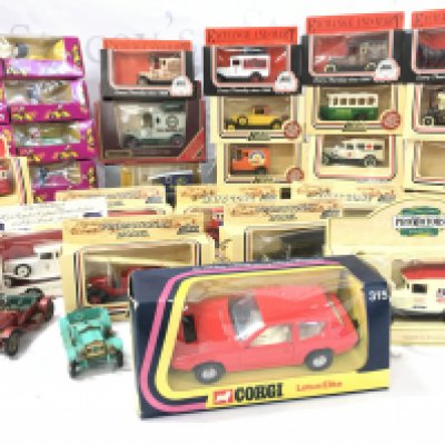 A Collection of Boxed And Loose Diecast Including a Corgi Lotus Elite #315. No Reserve.