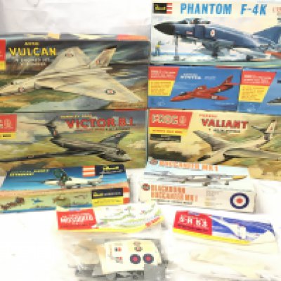A Collection of Boxed Model Kits Including Frog. Revell And Airfix.
