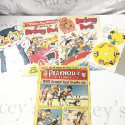 A Dickory Dock Comic Number One and Number Two with Free Gifts and a Playhour Number One. No Reserve.