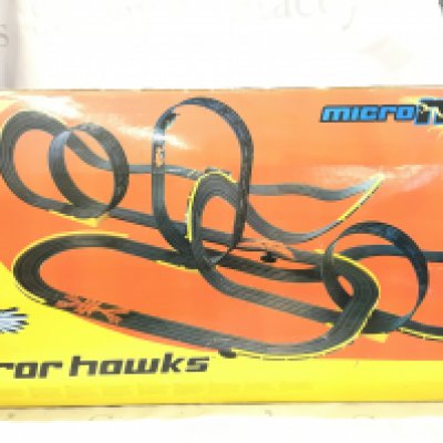 A Boxed Micro Mania Scalextric Terror Hawks Set.