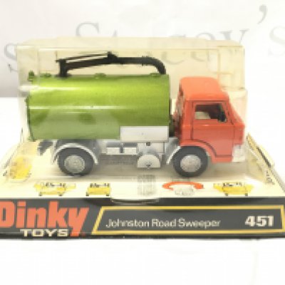 A Boxed Dinky Johnston Sweeper #451.