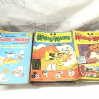 A Box Containing Disney Mickey Mouse Comics mostly From The 1970s And 1980s Approx 200. No Reserve.