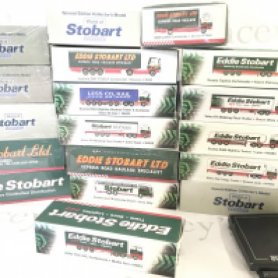 A Box Containing A Large Collection of Atlas Eddie Stobsrt Lorrys.