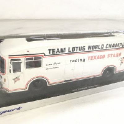 WITHDRAWN - A Boxed Spark Model of A Lotus Transporter Texaco 1973.