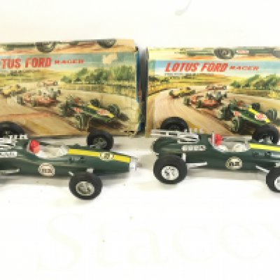 2 X Boxed Lotus Ford Friction Power Cars.