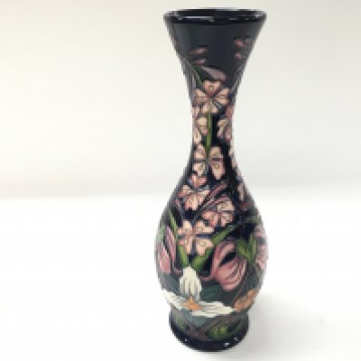 A Moorcroft vase Trilliam firelight by Rachel Bishop. 26cm tall. No damage or repair noted.