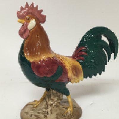 A Beswick ceramic figure of a Leghorn Cockerel. No damage or restoration Hight 25cm.