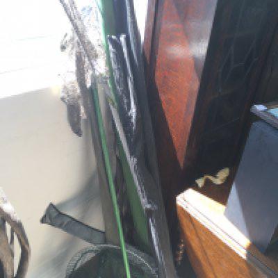 A collection of fishing rods including Shakespeare rods Odyssey fly, Premier plus spin, O series Graphite Glass and other unmarked rods. This lot cannot be posted