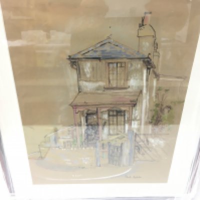 A Sheila Appleton framed pastel drawing. 47cm wide and 56cm tall.