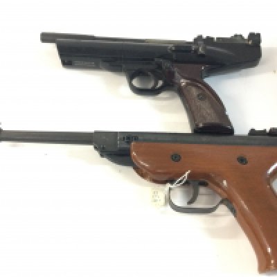 Three target air pistols and one air pistol.