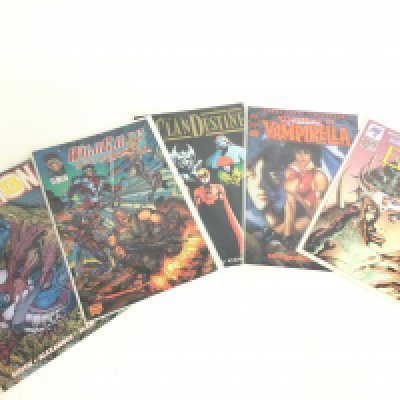 A collection of Comic Books including Ultraverse Elven #0, Vengeance Of Vampirella #6, Division 13 #4, The Clandestine Preview Issue & Wildcats Covert Action Team #12. Postage category B