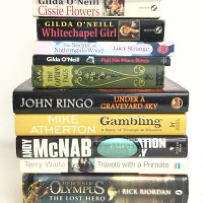 A collection of various signed books including Tall, Dark and Gruesome Christopher Lee autobiography, Liberation Day by Andy McNab, Under a Graveyard sky by John Ringo etc. postage category C