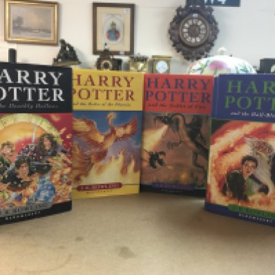 Four Harry Potter hardback books including The Order of The Phoenix. NO RESERVE