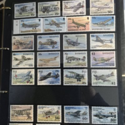 An album of stamps containing unused World stamps aeronautical theme.- NO RESERVE