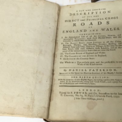 An 18th century book Roads in England and Wales dated 1792 two volumes History of England By C ST George in two vol 1829 Early editions of Dickens books published Chapman & Hall. and other books including the Confessions of Harry Lorrequer.- NO RESERVE