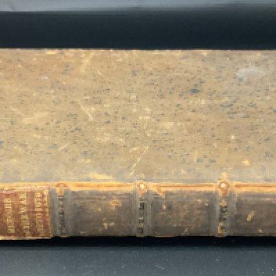 A leather and board bound volume Memoris of the war 1672 to 1679, Me