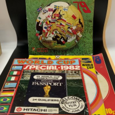A vintage Euro 79 Panini album together with 3 FKS football sticker albums 78/82/82, 91/92 pro set football cards.