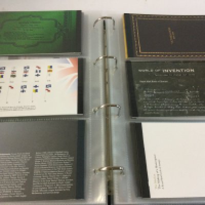 An album of prestige stamp booklets.