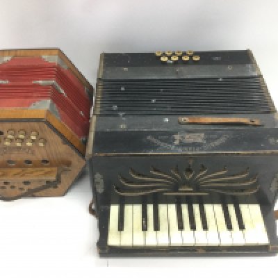 Two vintage accordions. Shipping category C.