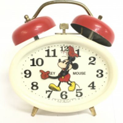 A vintage German Mickey Mouse clock. Postage category B