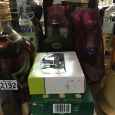 A collection of whisky vodka and other spirits.