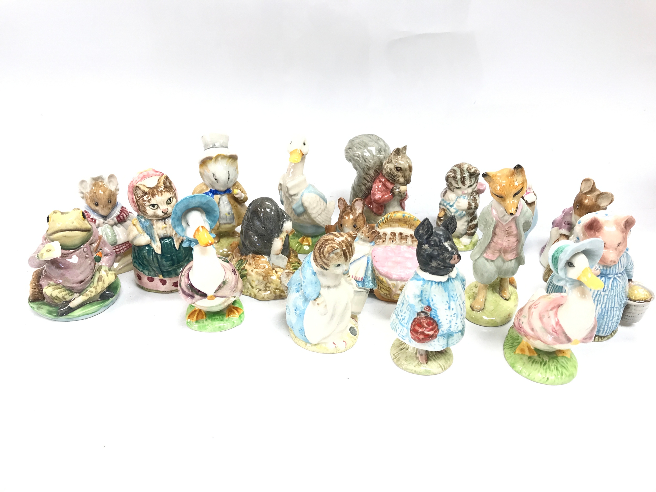 17 unboxed Beswick and royal Albert Beatrix potter figures