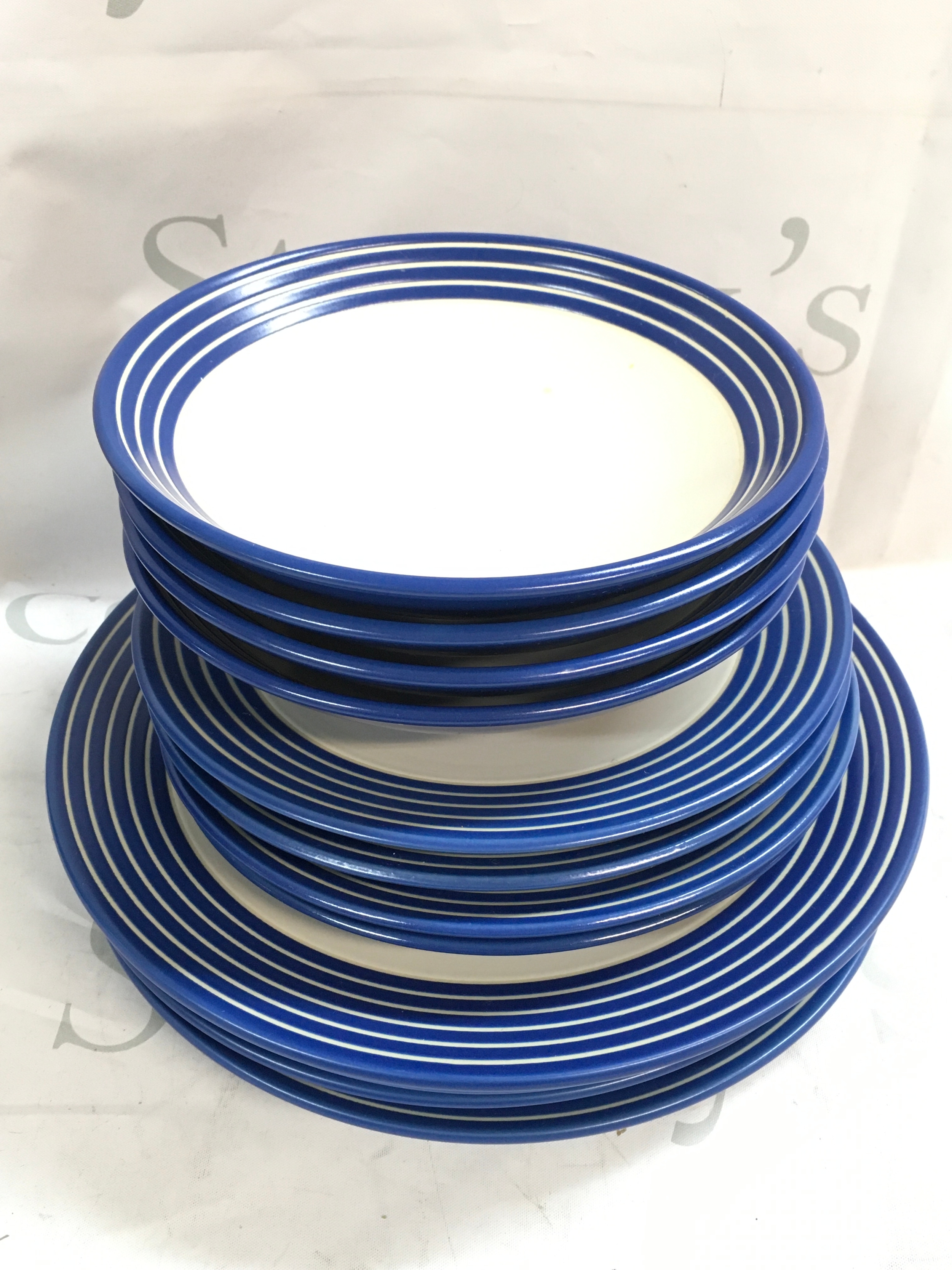 Denby four dinner plates, four sandwich plates, four bowls 