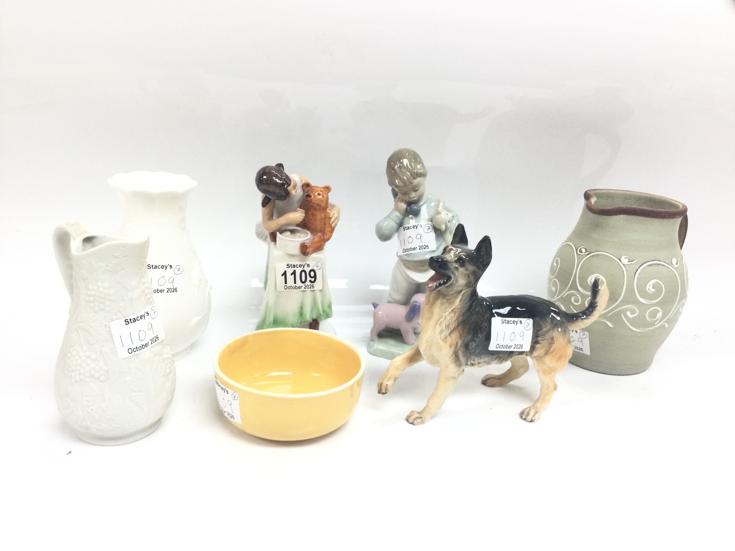 Doulton and NAO figures and additional ceramics items 