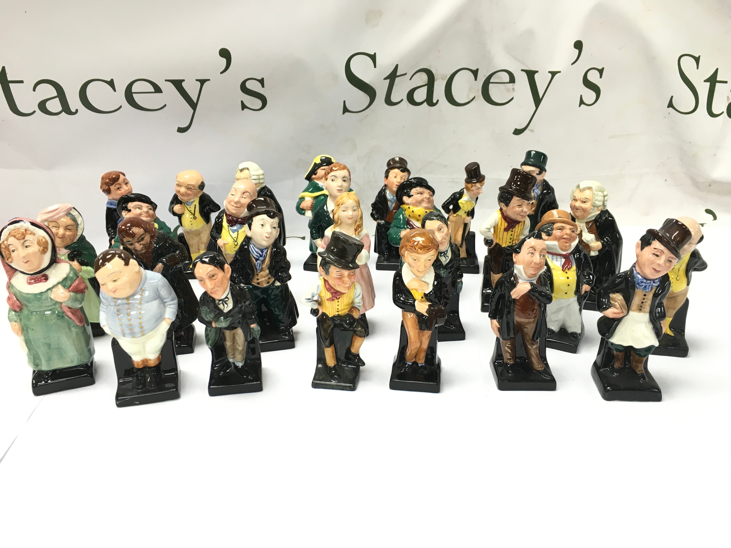 collection of vintage Royal Doulton Charles Dickens character figures