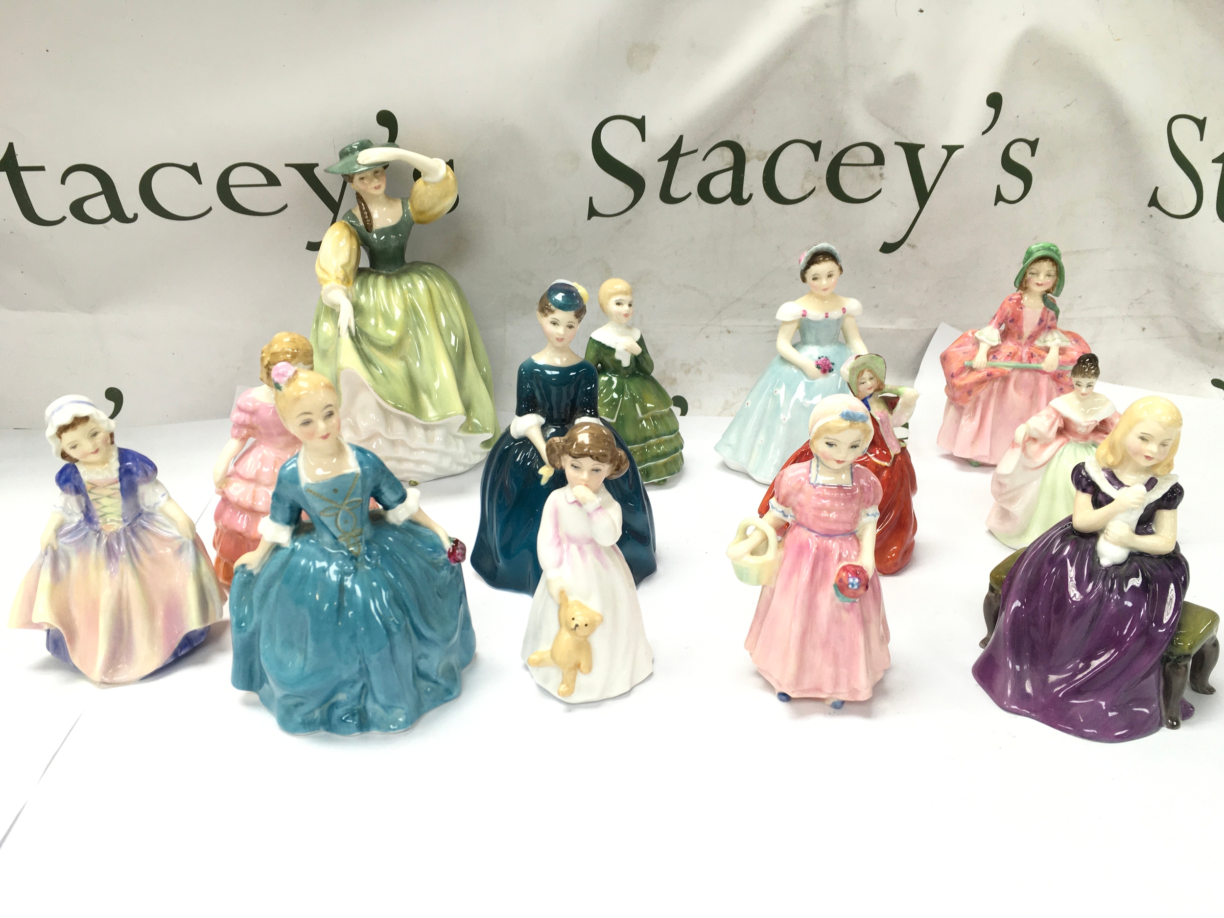 Royal Doulton collection of ceramics ladies. All in good condition with no obvious damage or restoration.