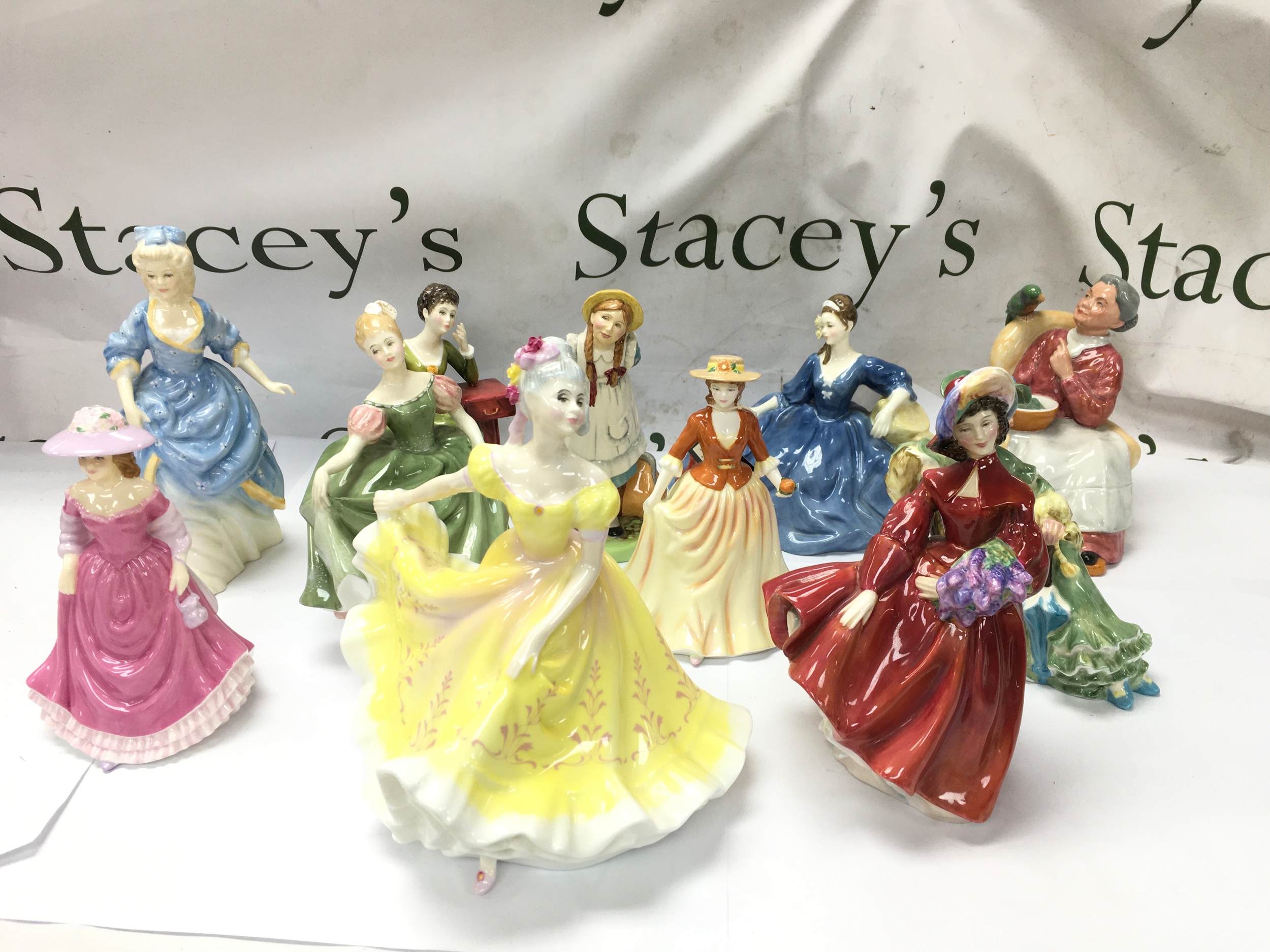 Royal Doulton Pretty Ladies / Seasons collections And others. all in good condition with no obvious signs of damage or repair 