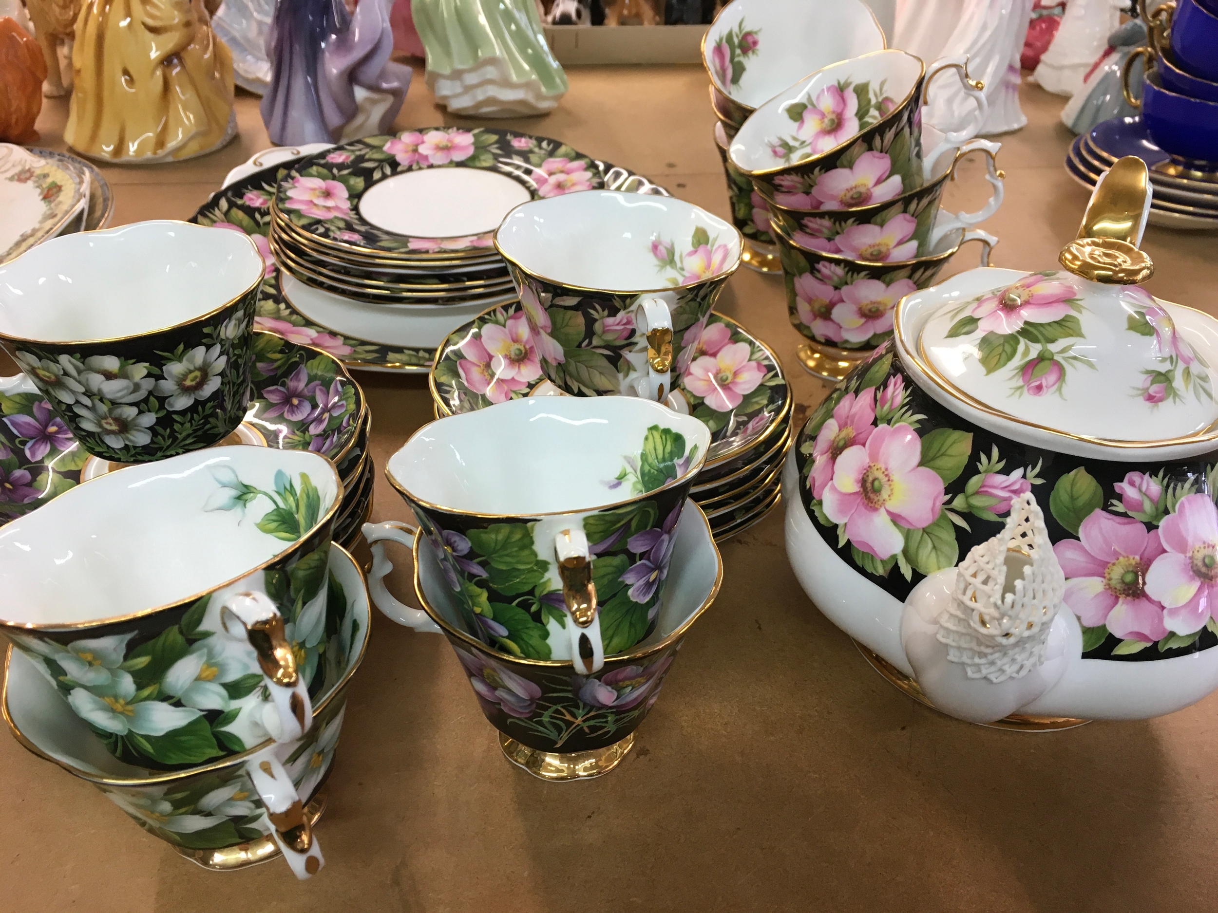 Royal Albert Provincial Flowers vintage bone china collection