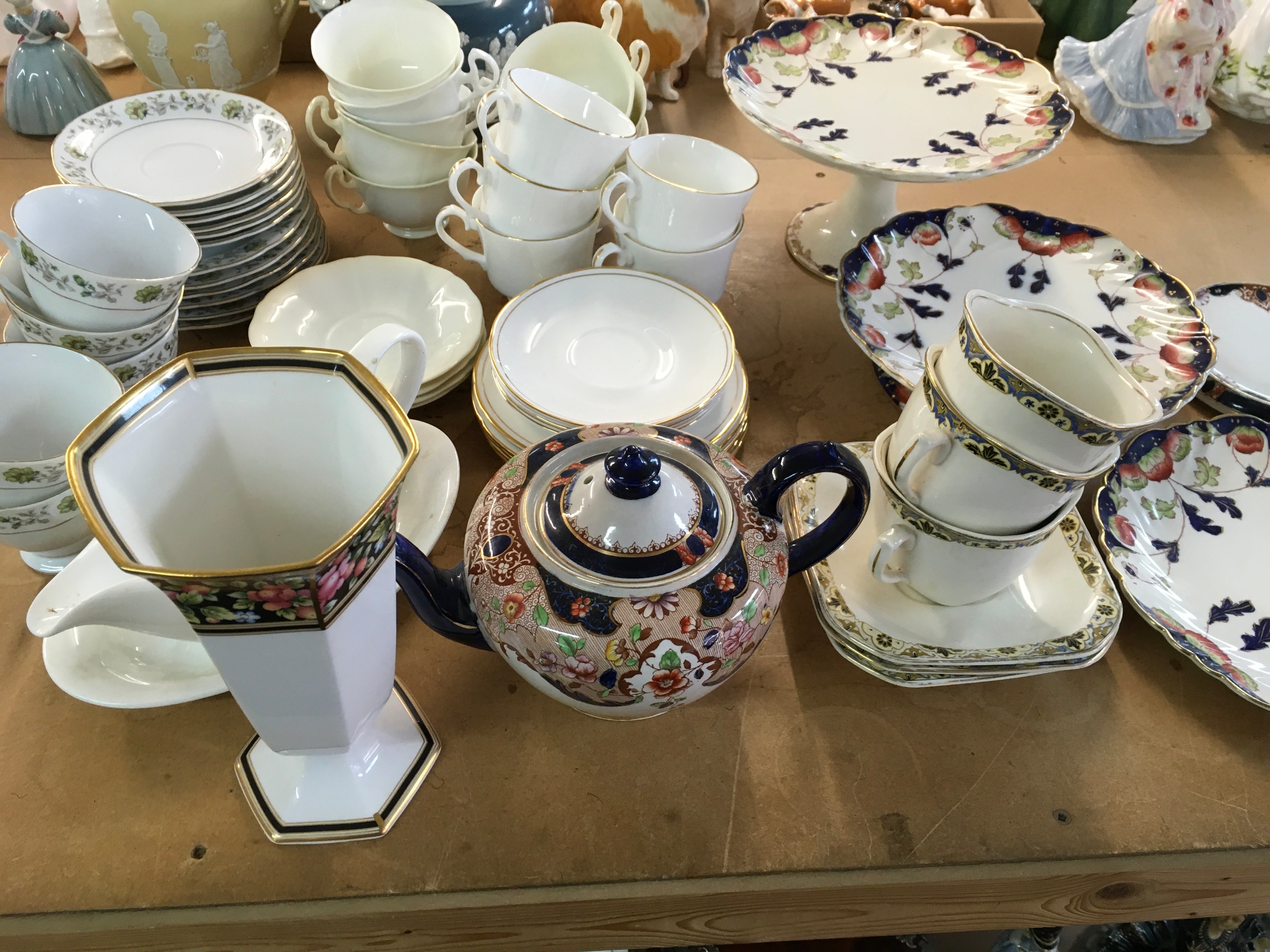 Collection of mixed part tea sets and other ceramics including wedgewood etc.